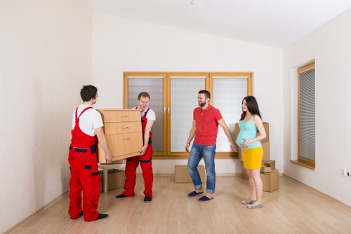 Transparent man with van Silvertown pricing for local moves