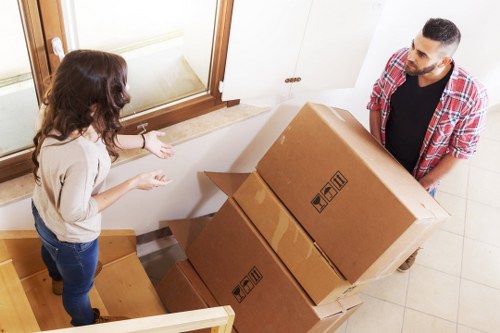 Professional movers handling apartment removals near Silvertown
