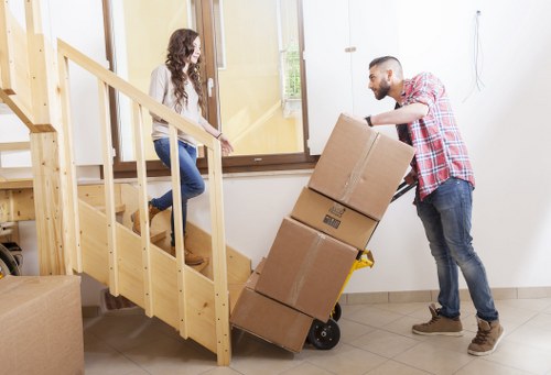 Local team handling furniture removal near Silvertown flats and businesses