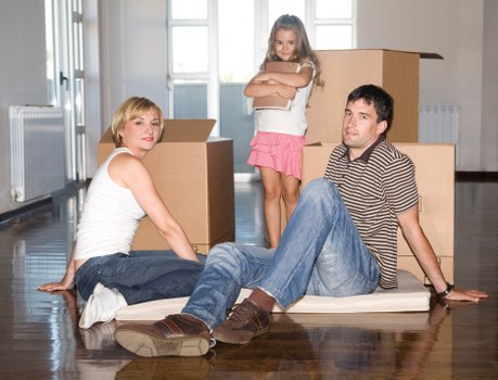 Local moving truck helping with flat and office relocations in Silvertown